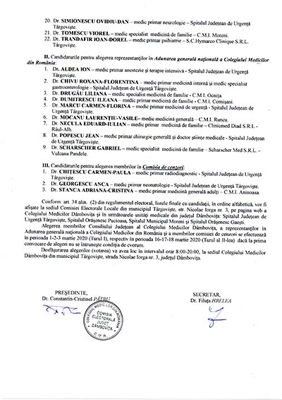 Colegiul Medicilor Dambovita